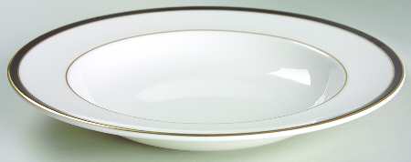 Oxford Black Large Rim Soup Bowl