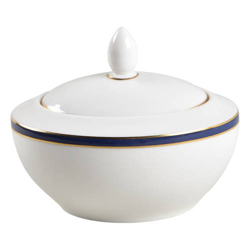 Oxford Blue Sugar Bowl & Lid