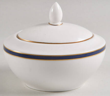 Oxford Blue Sugar Bowl & Lid