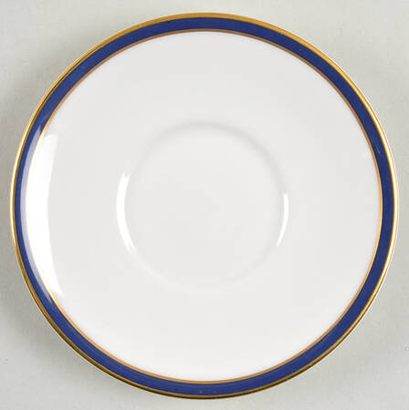 Oxford Blue Saucer for Flat Demitasse Cup