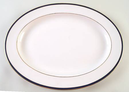 Oxford Blue 16" Oval Serving Platter