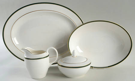 Oxford Green (England) 5 Piece Hostess Set