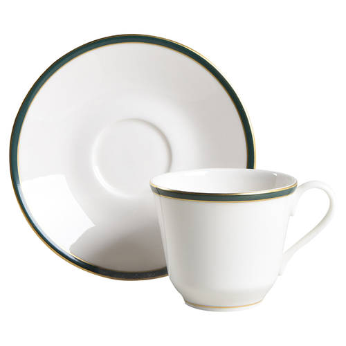 Oxford Green (England) Flat Cup & Saucer Set