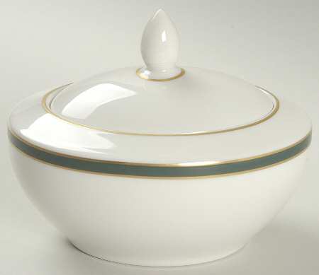 Oxford Green (England) Sugar Bowl & Lid by Royal Doulton