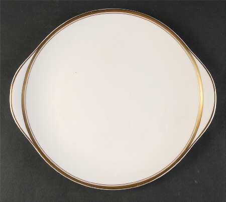 Oxford Gold Handled Cake Plate