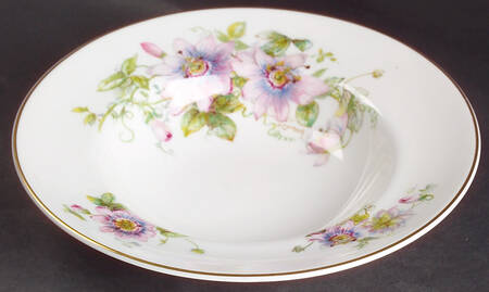 Passion Flower Rim Soup Bowl