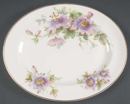 Passion Flower 10" Oval Serving Platter