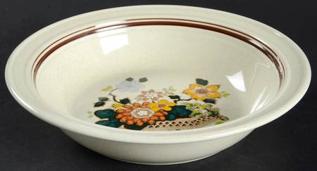 Paradise Garden Rim Soup Bowl