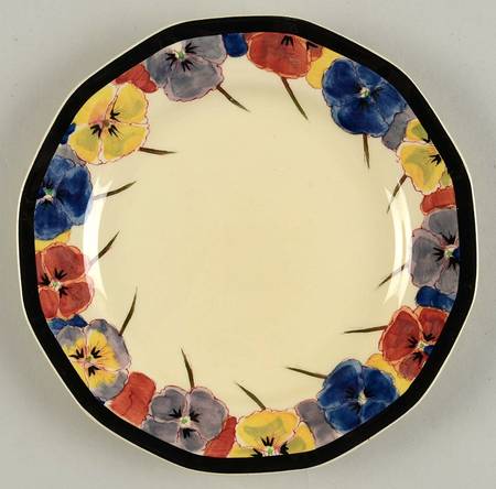 Pansy Dessert/Pie Plate