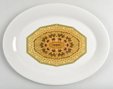 Parquet 16" Oval Serving Platter