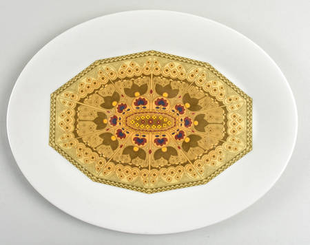 Parquet 13" Oval Serving Platter