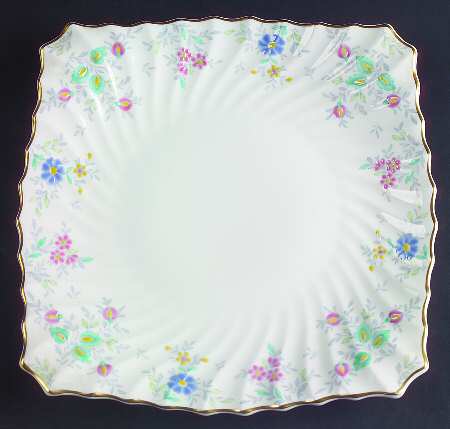 Pastoral Square Cake Plate