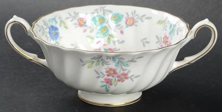 Pastoral Footed Cream Soup Bowl
