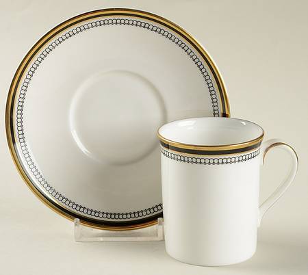 Pavanne Flat Demitasse Cup & Saucer Set