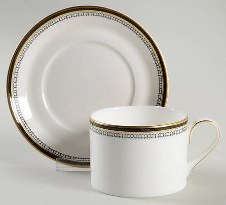 Pavanne Flat Cup & Saucer Set