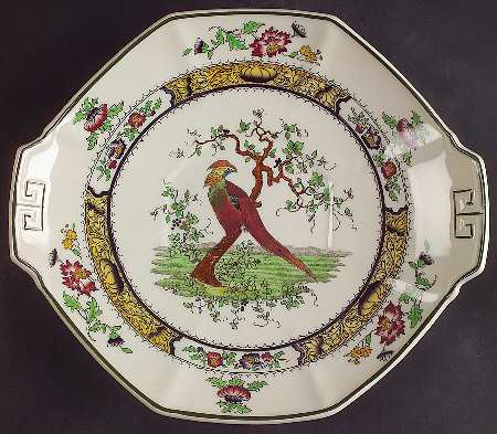 Pekin Handled Cake Plate