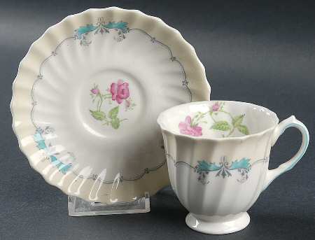 Picardy Footed Demitasse Cup & Saucer Set