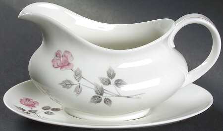 Pillar Rose Gravy Boat & Underplate