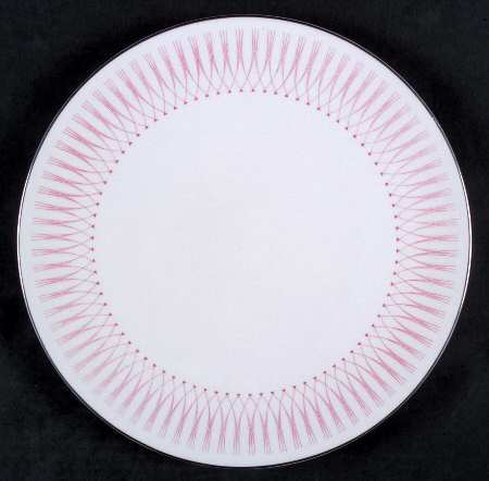Pink Radiance Low Footed Cake Plate