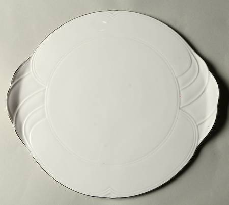 Platino Handled Cake Plate