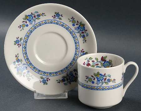Plymouth Flat Demitasse Cup & Saucer Set