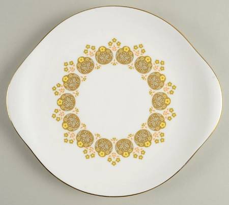 Polonaise Handled Cake Plate
