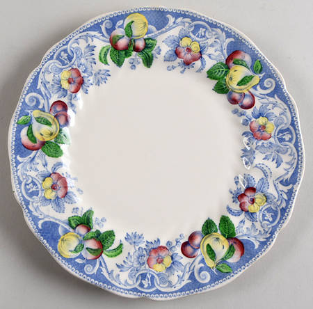 Pomeroy Blue, Multicolor Salad Plate
