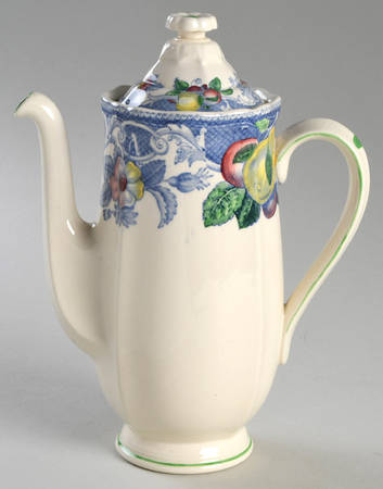 Pomeroy Blue, Multicolor Coffee Pot & Lid