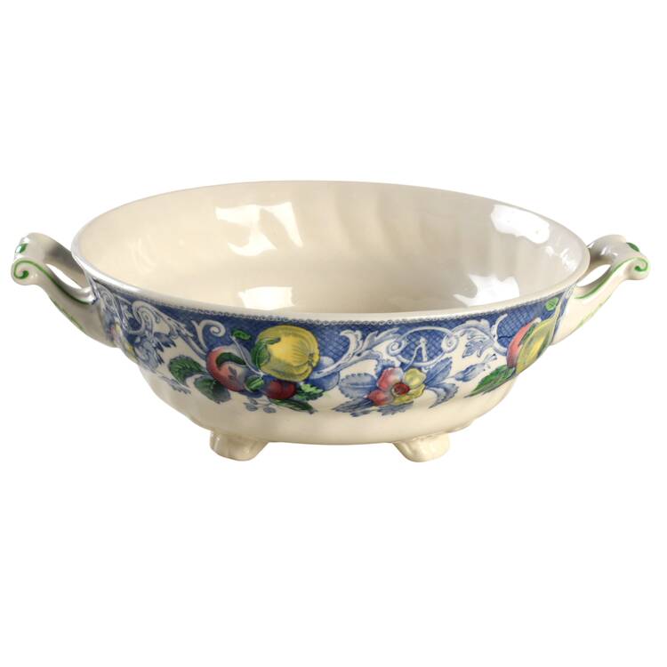 Pomeroy Blue, Multicolor Round Vegetable No Lid