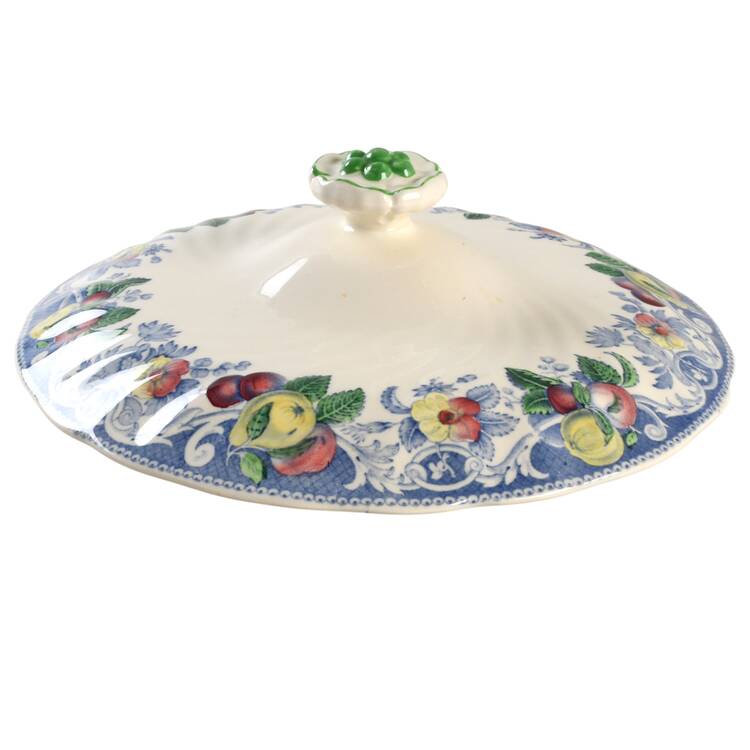 Pomeroy Blue, Multicolor Lid for Round Vegetable