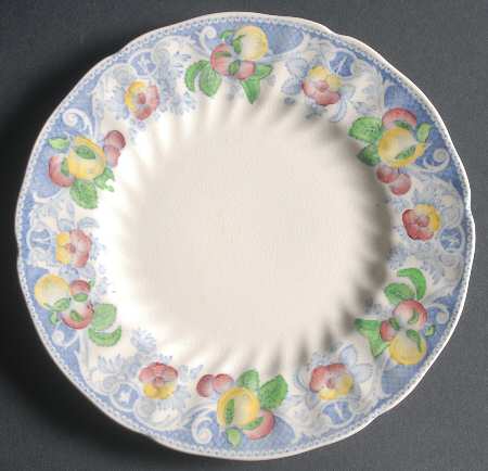 Pomeroy Blue, Multicolor Dessert/Pie Plate
