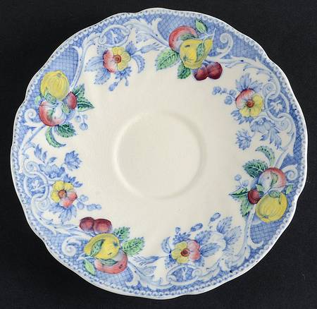 Pomeroy Blue, Multicolor Saucer for Bouillon Cup