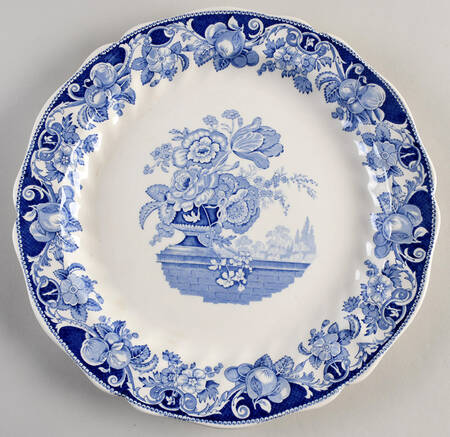 Pomeroy Blue and White (D6323) 12" Chop Plate (Round Platter)