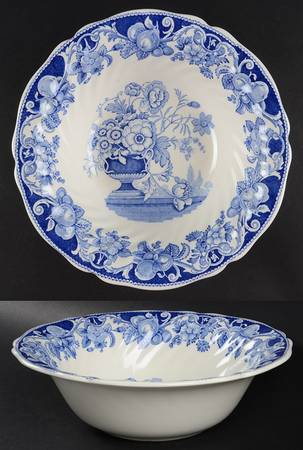 Pomeroy Blue and White (D6323) 9" Round Vegetable Bowl