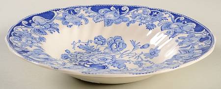 Pomeroy Blue and White (D6323) Rim Soup Bowl
