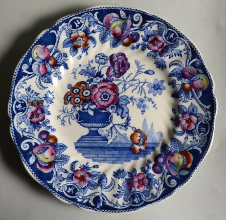 Pomeroy Blue, Multicolor Salad Plate
