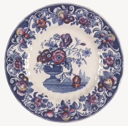 Pomeroy Blue, Multicolor Luncheon Plate
