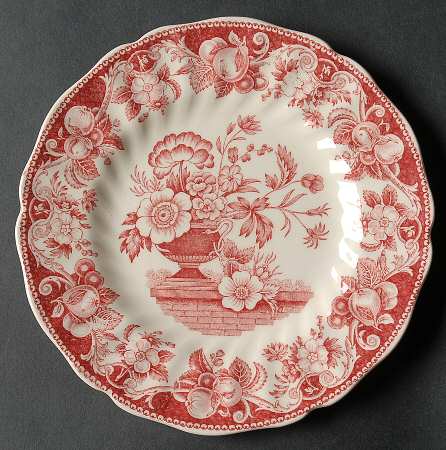 Pomeroy Red Bread & Butter Plate