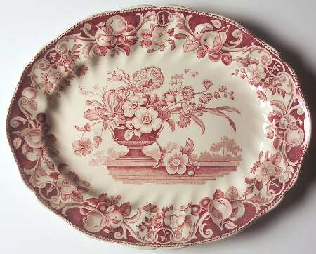 Pomeroy Red 13" Oval Serving Platter