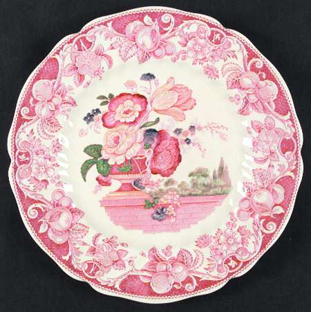Pomeroy Red Multicolor (Center Design) by Royal Doulton