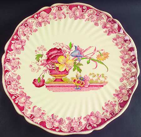 Pomeroy Red Multicolor (Center Design) 15" Wall Plate