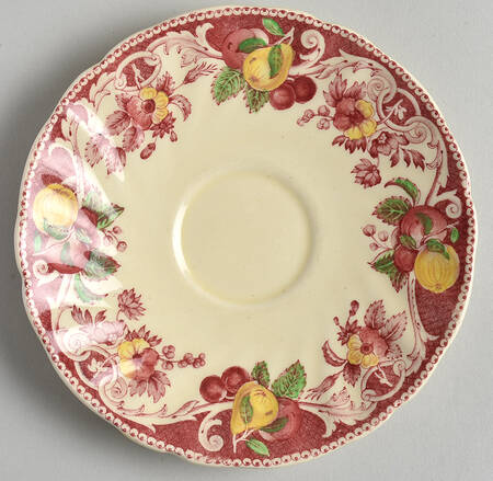 Pomeroy Red (No Center Design) Saucer