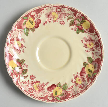 Pomeroy Red (No Center Design) Saucer for Cream Soup Bowl