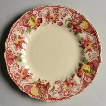 Pomeroy Red Multicolor (#D5471, No Floral Center) Bread & Butter Plate
