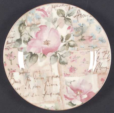 Poetic Rose Salad Plate