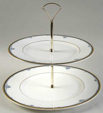 Princeton 2 Tiered Serving Tray (Dinner & Salad Plate)