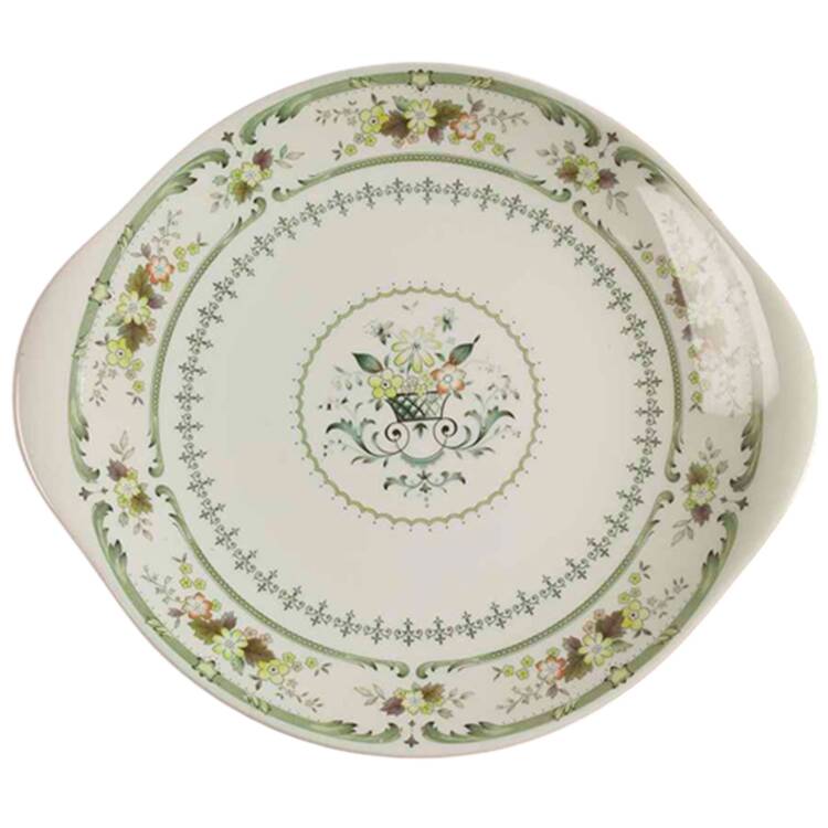Provencal Handled Cake Plate