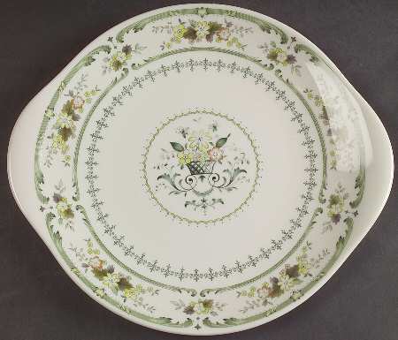 Provencal Handled Cake Plate