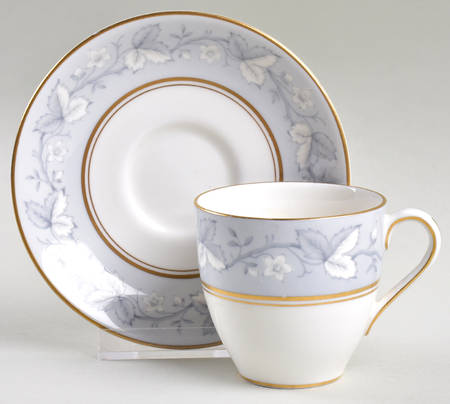 Queensbury Flat Demitasse Cup & Saucer Set