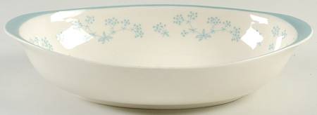 Queenslace 9" Oval Vegetable Bowl